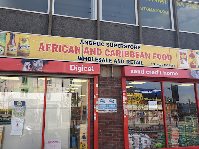 ANGELIC SUPERSTORE. Wholesale, retail, cash & carry (African and Caribbean onestop)